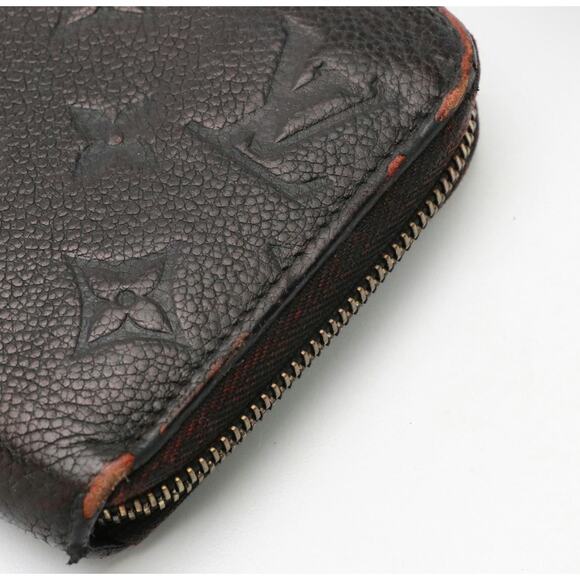 Louis Vuitton Empreinte Leather Black Zip Around Wallet — Monogram Embossed - Picture 9 of 11